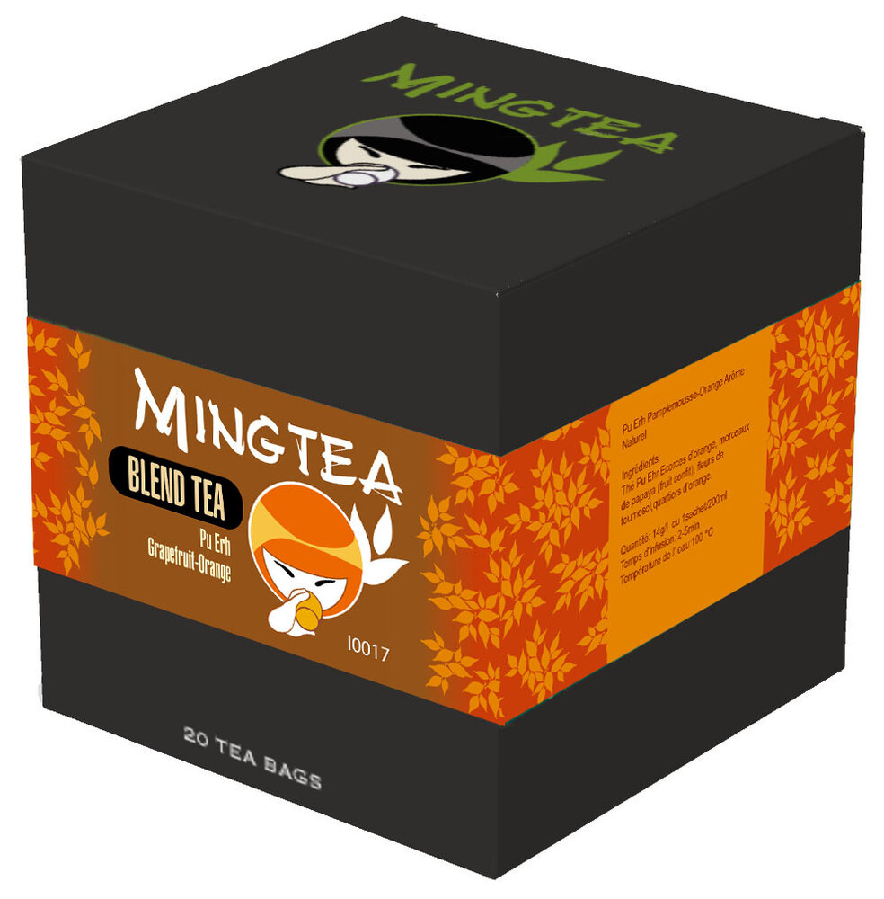 Pu Erh Pamplemousse-Orange - 20 Sachets Pyramid