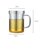 Teeglas mit Metallfilter 400ml Teeglas mit Metallfilter 400ml
