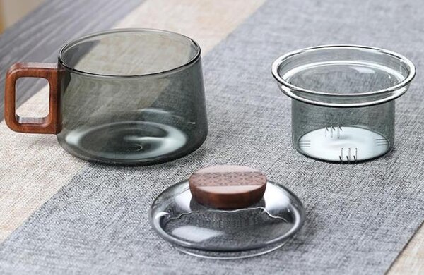 Theeglas Dundun met filter 200ml