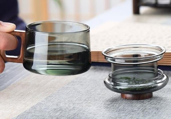 Theeglas Dundun met filter 200ml