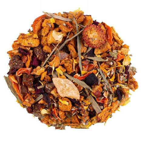 Fruit melange Bamboe - Perzik - Wilde aardbei Fruit melange Bamboe - Perzik - Wilde aardbei