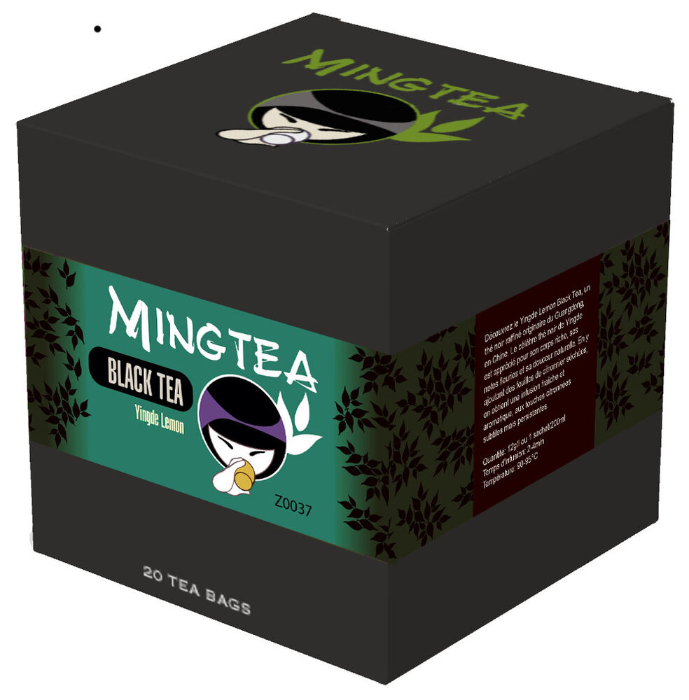 Zwarte thee Yingde Lemon  - 20 Piramide zakjes