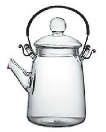 Kleines gläsernes Teekännchen für 350 ml