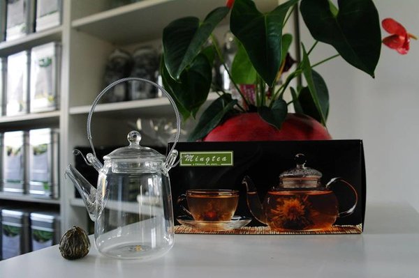 Théière en verre 0,8 L - Accessoires à thés et tisanes