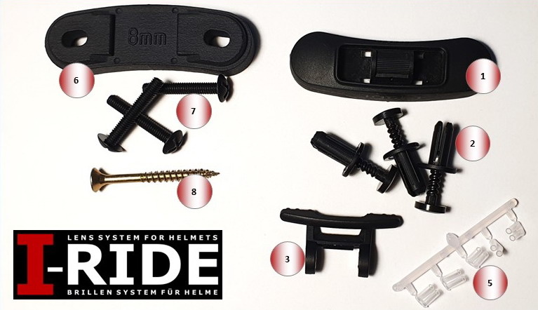 I-RIDE I-RIDE VXC Helmbrillensystem Set - inklusive Zweistärkengläser gem. Ihrer Verschreibung