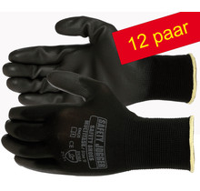 Multitask Naadloze Polyester handschoen met PU coating maten ( 8-M ) en ( 10-XL )