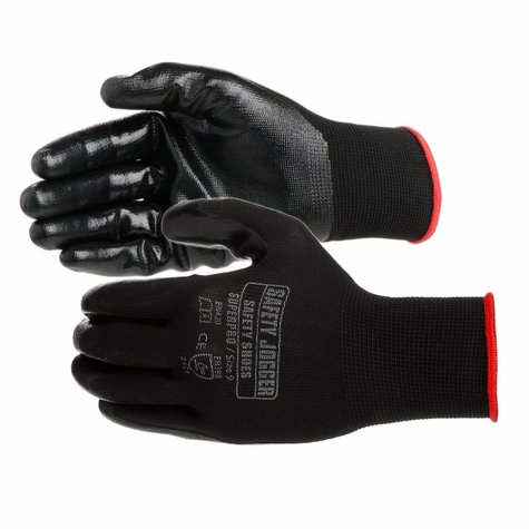 Safety Jogger® Superpro (120 Paar )  Naadloze Polyester handschoen met Nitrile coating maten ( 7-S ) en ( 10-XL )