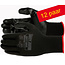 Superpro (12 Paar ) Naadloze Polyester handschoen met Nitrile coating maten ( 7-S ) en ( 10-XL )