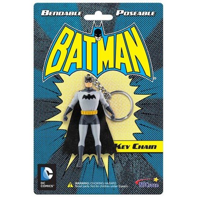 7,6 cm großer, biegsamer Batman-Figuren-Schlüsselanhänger