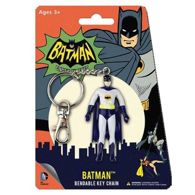 Batman Classic 1966 TV Bendable Figure Keychain - Batman