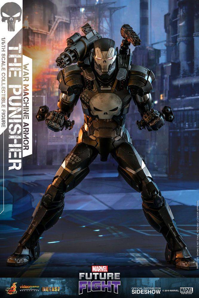 Marvel Future Fight Video Game Masterpiece Action Figure 16 The Punisher War Machine Armor 32 Cm