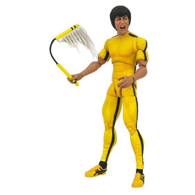 Diamond Select Toys Bruce Lee Select Action Figure Yellow Jumpsuit 18 cm