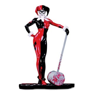 DC Direct DC Comics Red, White & Black Statue Harley Quinn by Adam Hughes 19 cm