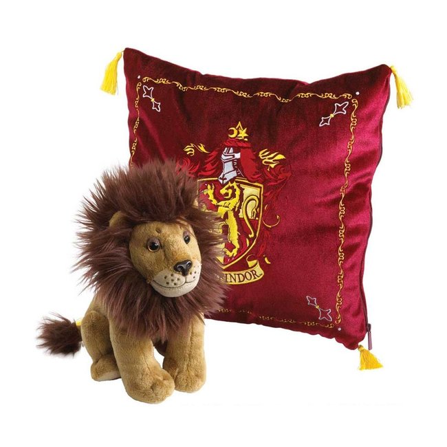 Noble Collection Harry Potter House Mascot Cushion with Plush Figure Gryffindor