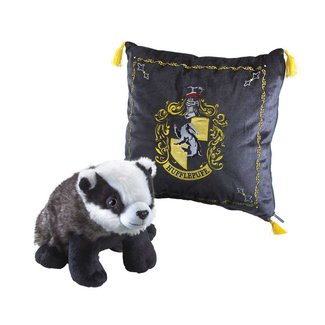 Noble Collection Harry Potter Haus-Maskottchen-Kissen mit Plüschfigur Hufflepuff