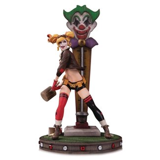 DC Collectibles DC Bombshells Statue Harley Quinn DLX Version 2