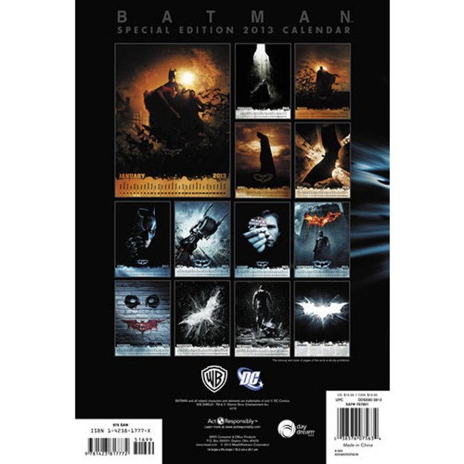 Batman speciale editie 2013 wandkalender