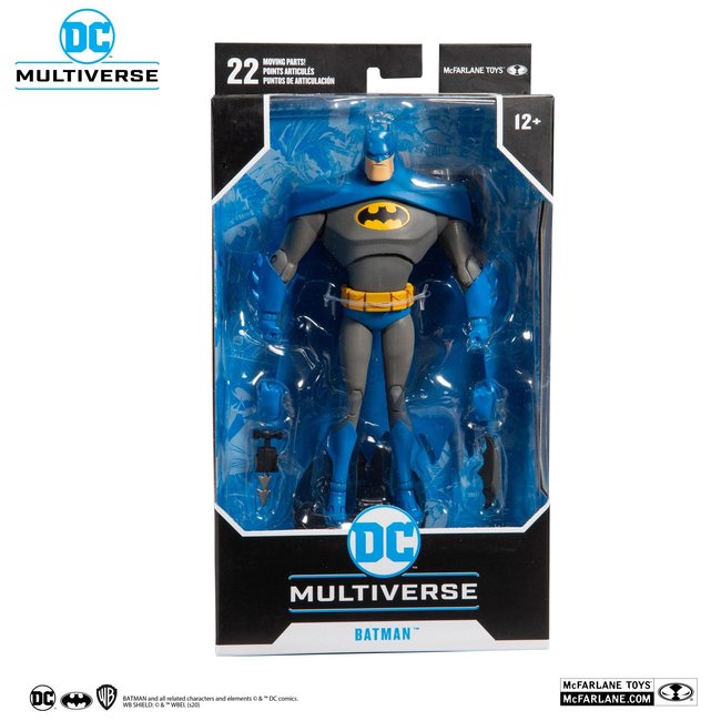 DC Multiverse Animated Actionfigur Animated Batman Variante Blau/Grau 18 cm