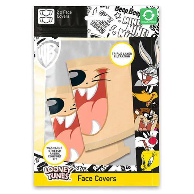 Looney Tunes Gesichtsmasken 2er-Pack Taz