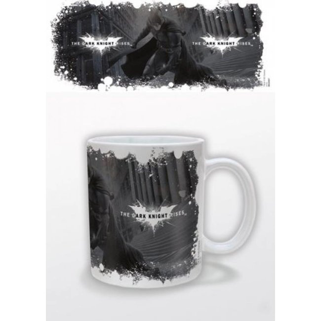 Dark Knight Rises Mug White Logo