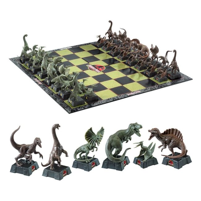 Noble Collection Jurassic Park Chess Set Dinosaurs