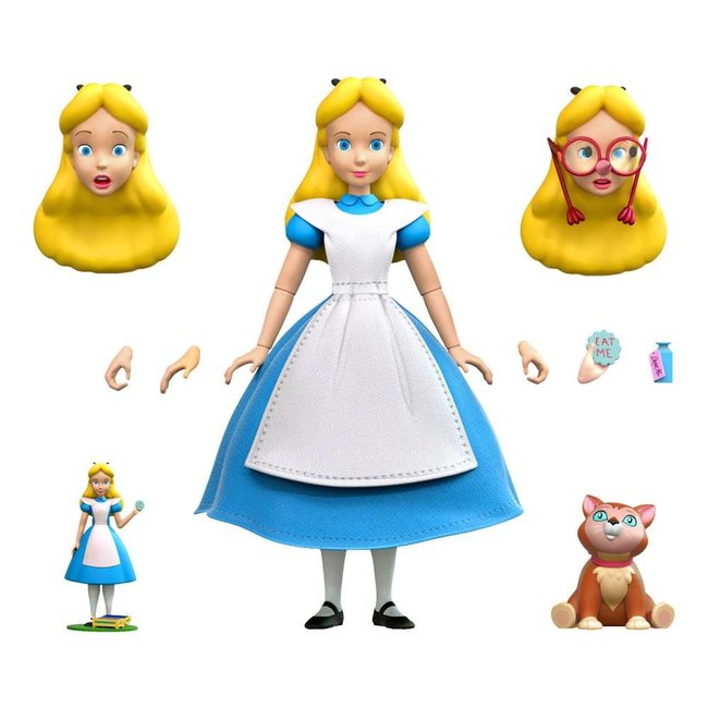 Super7 Alice im Wunderland Disney Ultimates Actionfigur Alice 18 cm