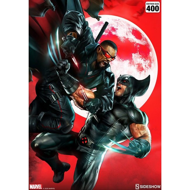 Marvel Kunstdruck Wolverine vs Blade 46 x 61 cm – ungerahmt