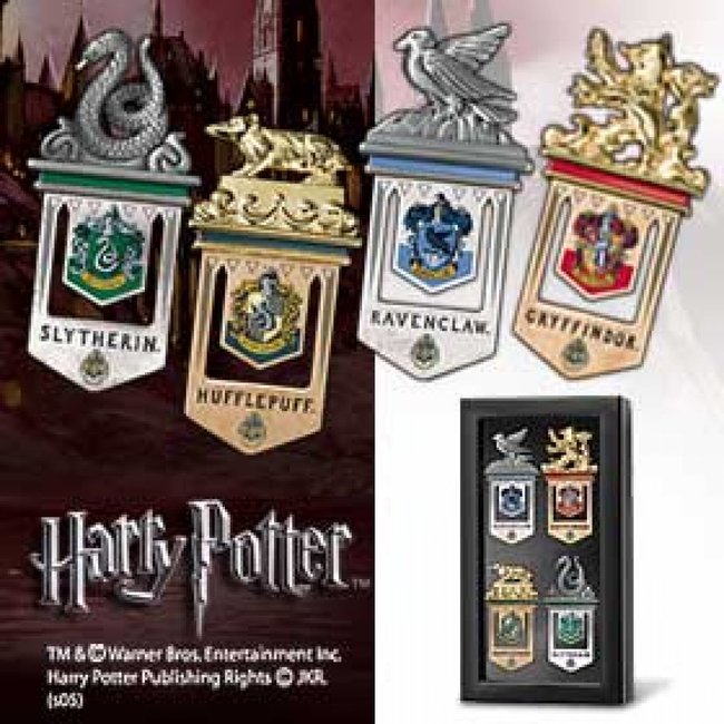 Harry Potter – Hogwarts Lesezeichen-Set, 4 Stück