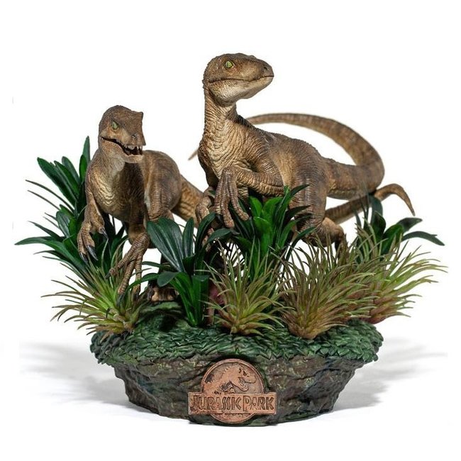 Jurassic Park Deluxe Art Scale Statue 1/10 Just The Two Raptors 20 cm