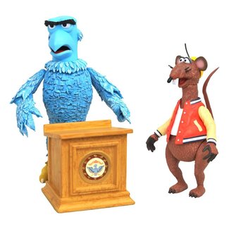 Diamond Select Toys Die Muppets Select Actionfiguren 2er-Pack Sam der Adler & Rizzo die Ratte 13 cm