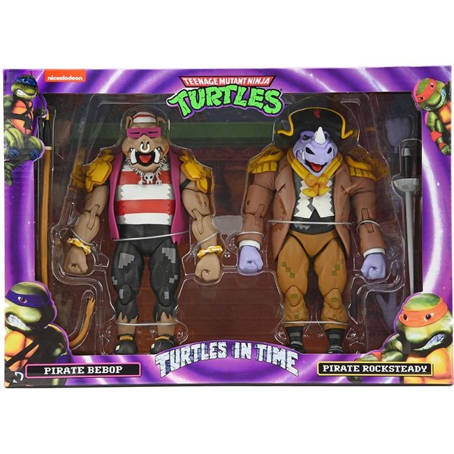 Teenage Mutant Ninja Turtles: Turtles in Time Action Figure 2-Pack Pirate Rocksteady & Bebop 18 cm