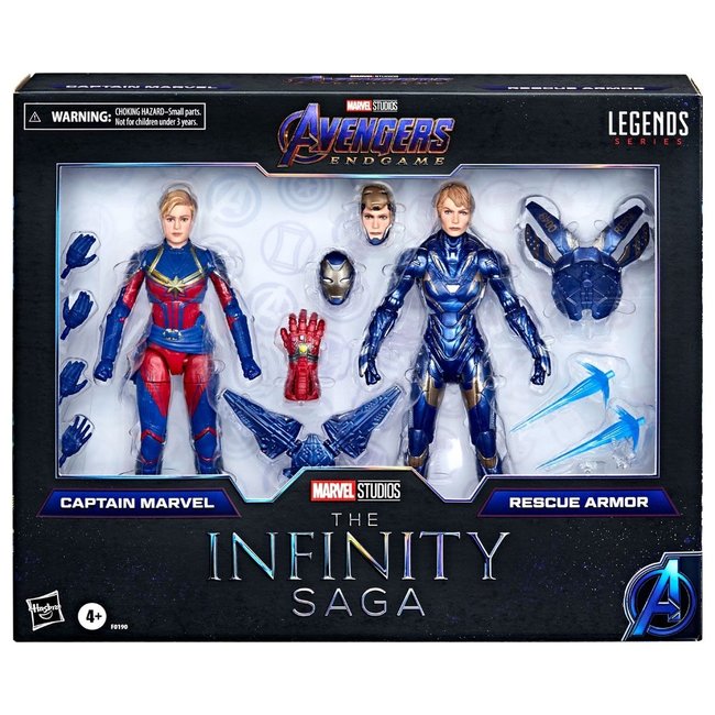 Avengers: Endgame Marvel Legends Action Figure 2021 Captain Marvel & Rescue Armor 15 cm