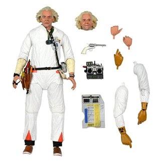 NECA  Zurück in die Zukunft Actionfigur Ultimate Doc Brown (1985) 18 cm