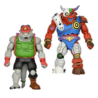 NECA  Teenage Mutant Ninja Turtles 1987 Action Figure 2-Pack Dirtbag & Groundchuck 18 cm