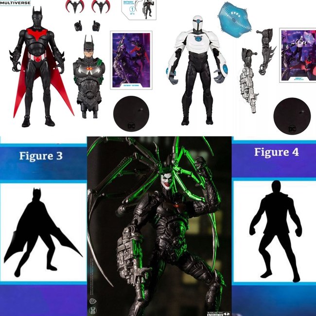 DC Multiverse Build A Action Figure Batman Beyond (Batman Beyond)  Set (4) 18 cm