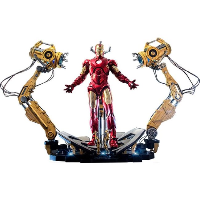 Iron Man 2 Action Figure 1/4 Iron Man Mark IV with Suit-Up Gantry 49 cm