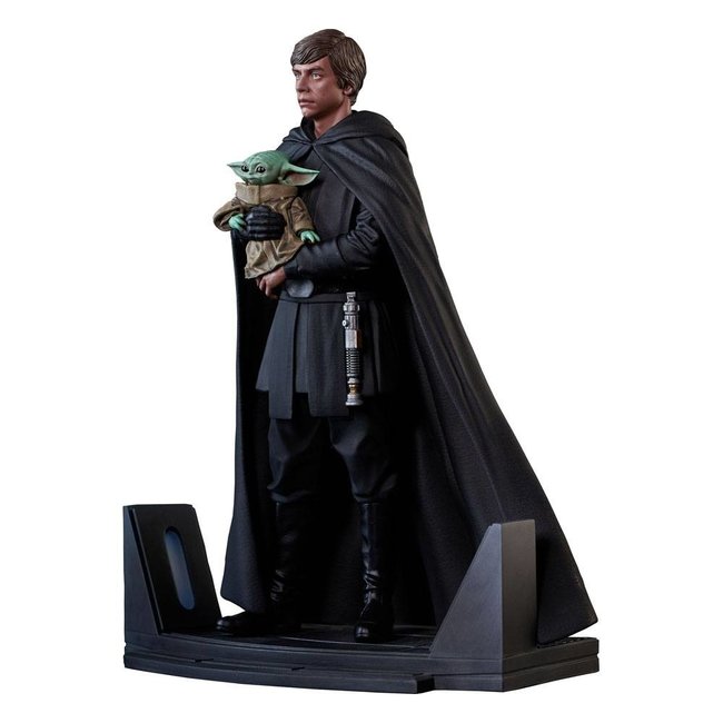 Gentle Giant Studios Star Wars: The Mandalorian Premier Collection 1/7 Luke Skywalker & Grogu 25 cm