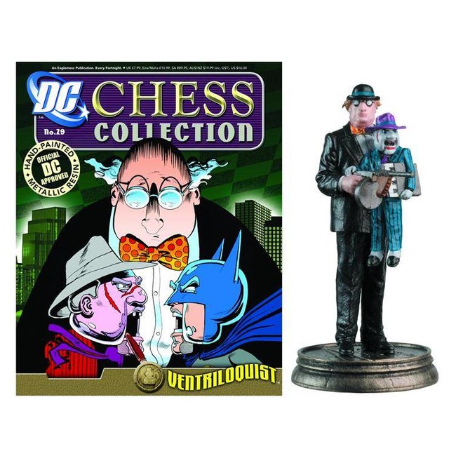 DC Superhero Chess 029 Bauchredner Schwarzer Bauer