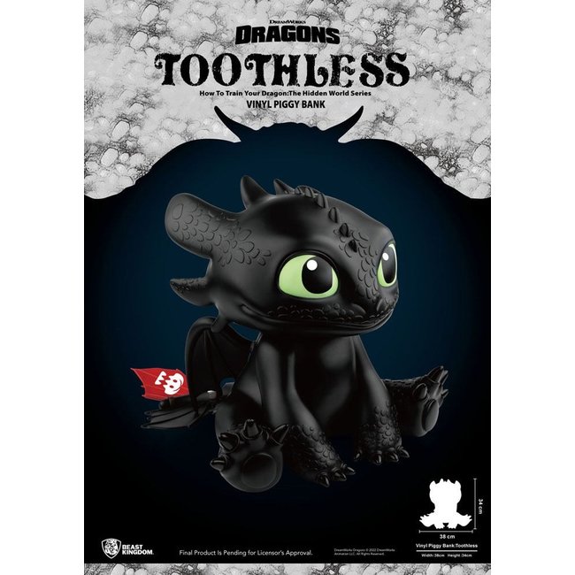 How To Train Your Dragon Piggy Vinyl Bank Toothless 30 cm