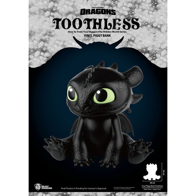 How To Train Your Dragon Piggy Vinyl Bank Toothless 30 cm