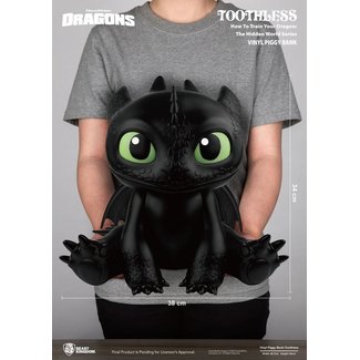 Beast Kingdom How To Train Your Dragon Piggy Vinyl Bank Toothless 34 cm