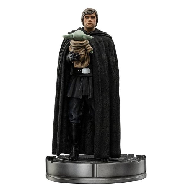 Iron Studios Star Wars The Mandalorian Art Scale Statue 1/10 Luke Skywalker und Grogu 21 cm