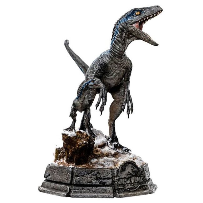 Jurassic World Dominion Deluxe Art Scale Statue 1/10 Blue and Beta 20 cm