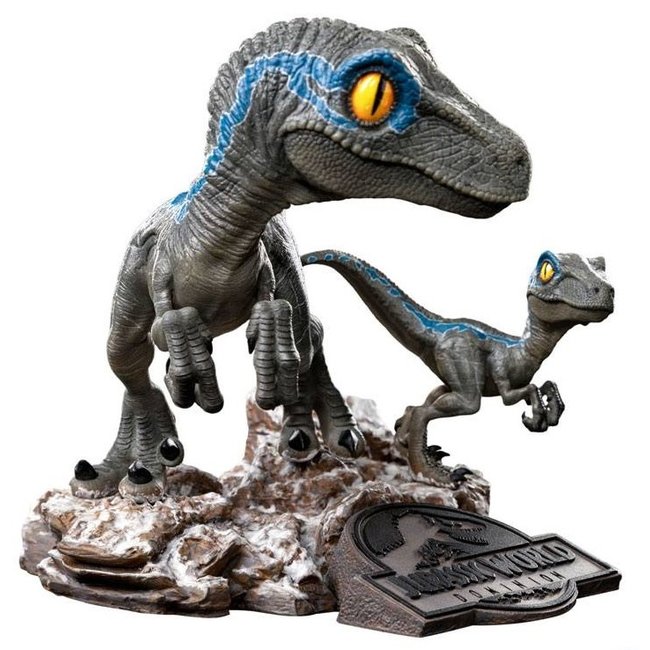 Iron Studios Jurassic World Dominion Mini Co. PVC-Figur Blau und Beta 13 cm