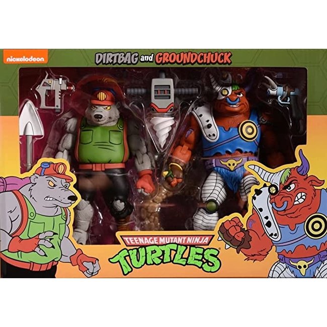 Teenage Mutant Ninja Turtles 1987 Action Figure 2-Pack Dirtbag & Groundchuck 18 cm