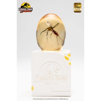 Elite Creature Collectibles Jurassic Park Statue Elephant Mosquito in Amber 10 cm