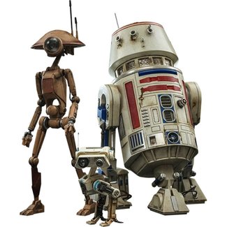 Hot Toys Star Wars The Mandalorian Action Figures 1/6 R5-D4, Pit Droid, & BD-72