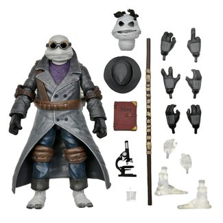 NECA  Universal Monsters x Teenage Mutant Ninja Turtles Ultimate Action Figure Donatello as The Invisible Man 18 cm