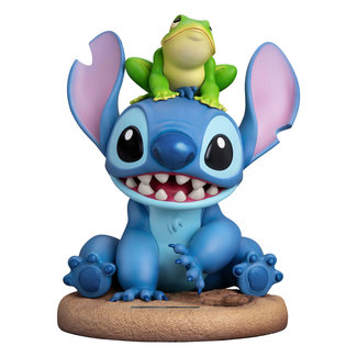 Beast Kingdom Toys Disney 100th Master Craft Statue Stitch with Frog 34 cm