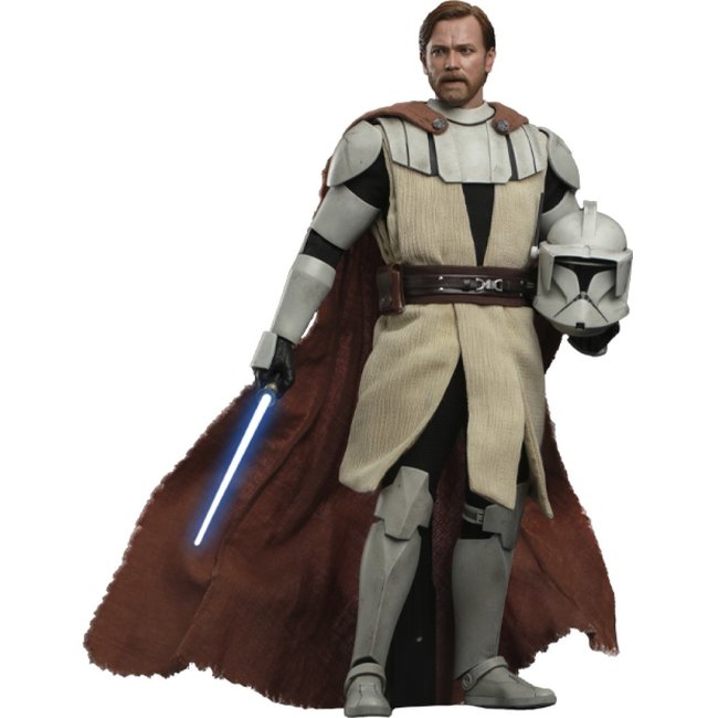 Star Wars: The Clone Wars – Obi-Wan Kenobi Figur im Maßstab 1:6